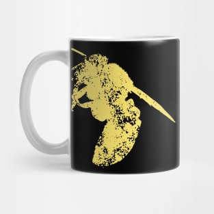 Distressed Yellow Honey Bee Mug